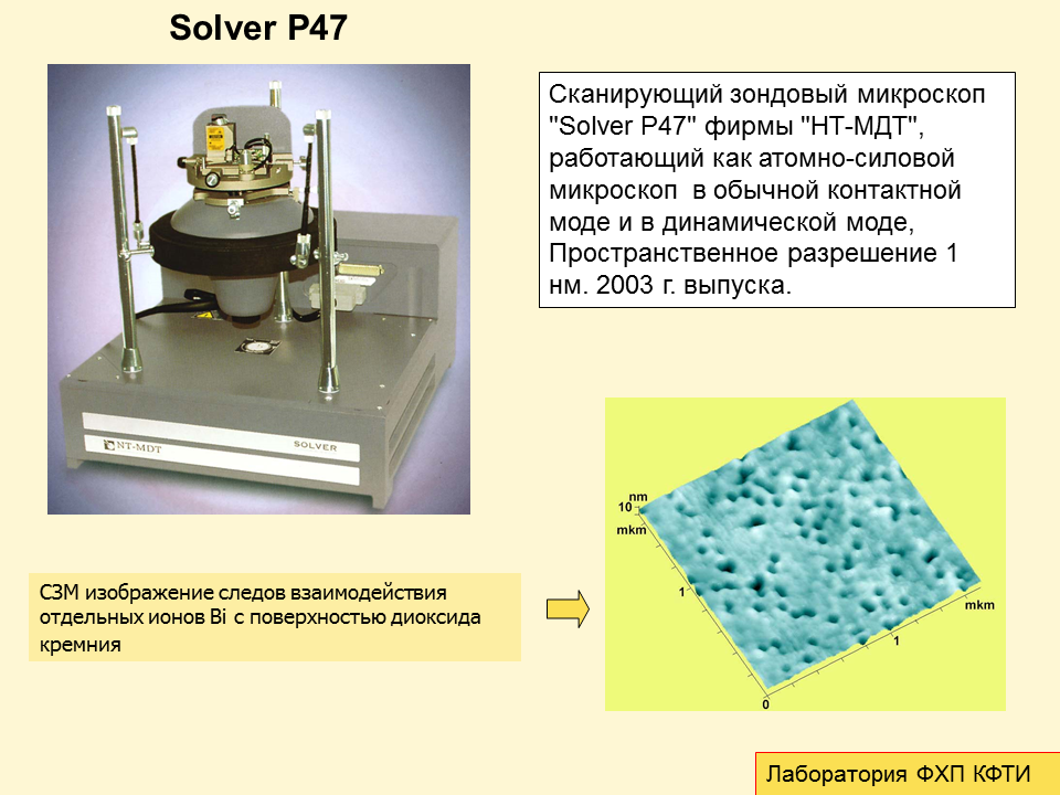 Сканирующий зондовый микроскоп "Solver Р47"